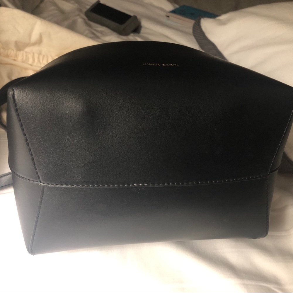 MANSUR GAVRIEL Large Black + Red Bucket Bag $999 - Picture 7 of 11
